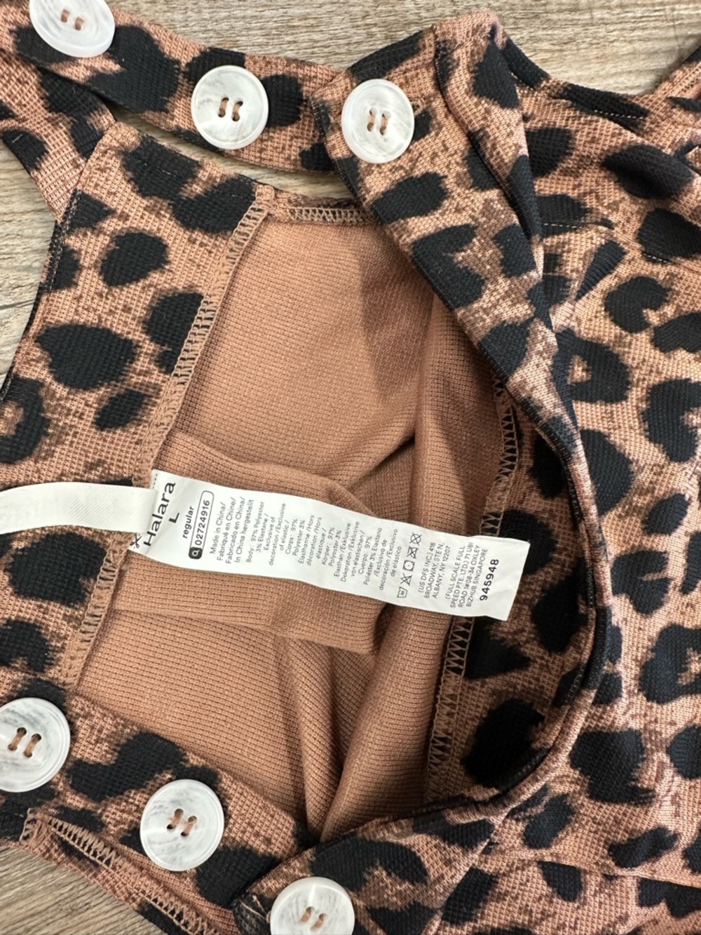 NWOT Halara Leopard Overalls - Picture 4 of 7
